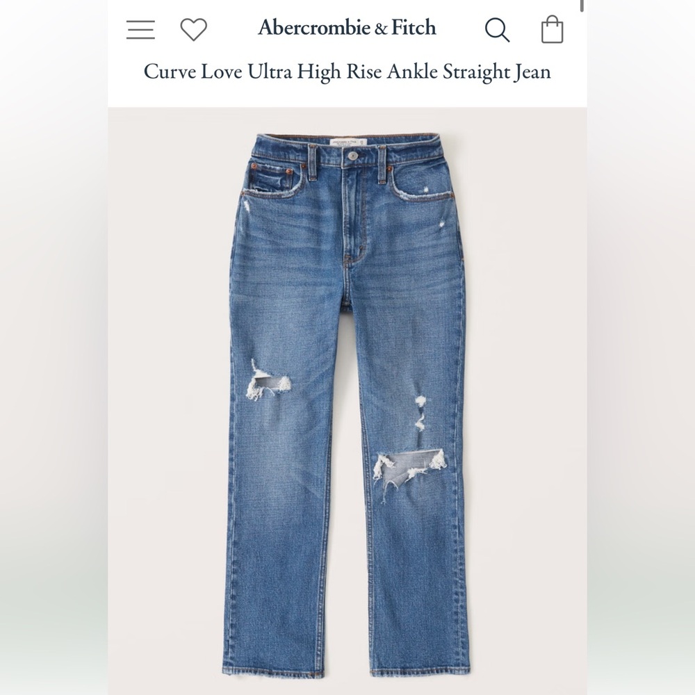 The Ankle Straight Ultra High Rise Abercrombie Women’s Jean